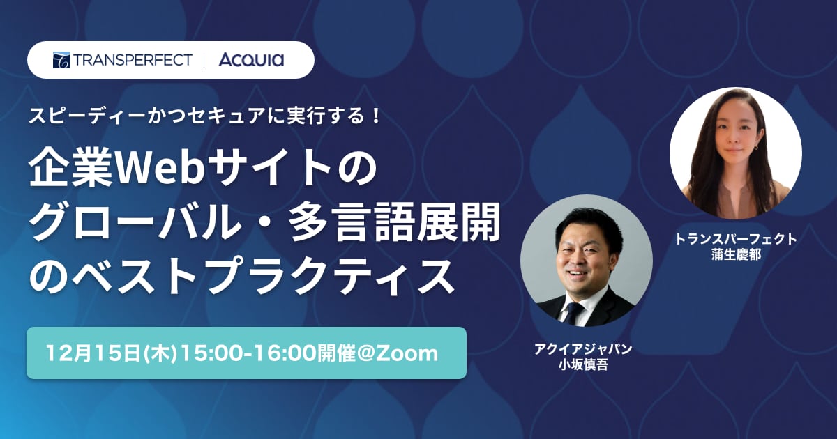 Webサイト多言語化セミナー